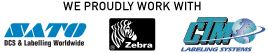 We proudly work with Sato, Zebra, CMT